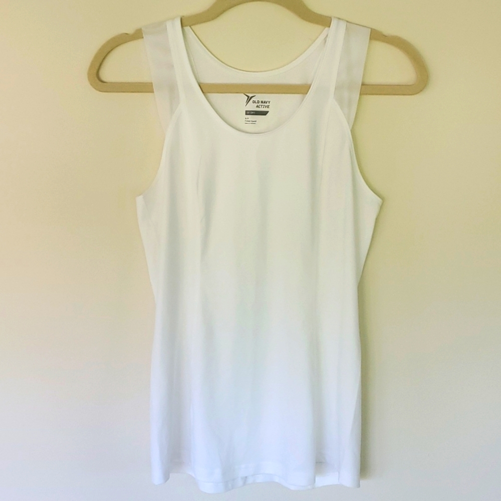 Old navy white active tank